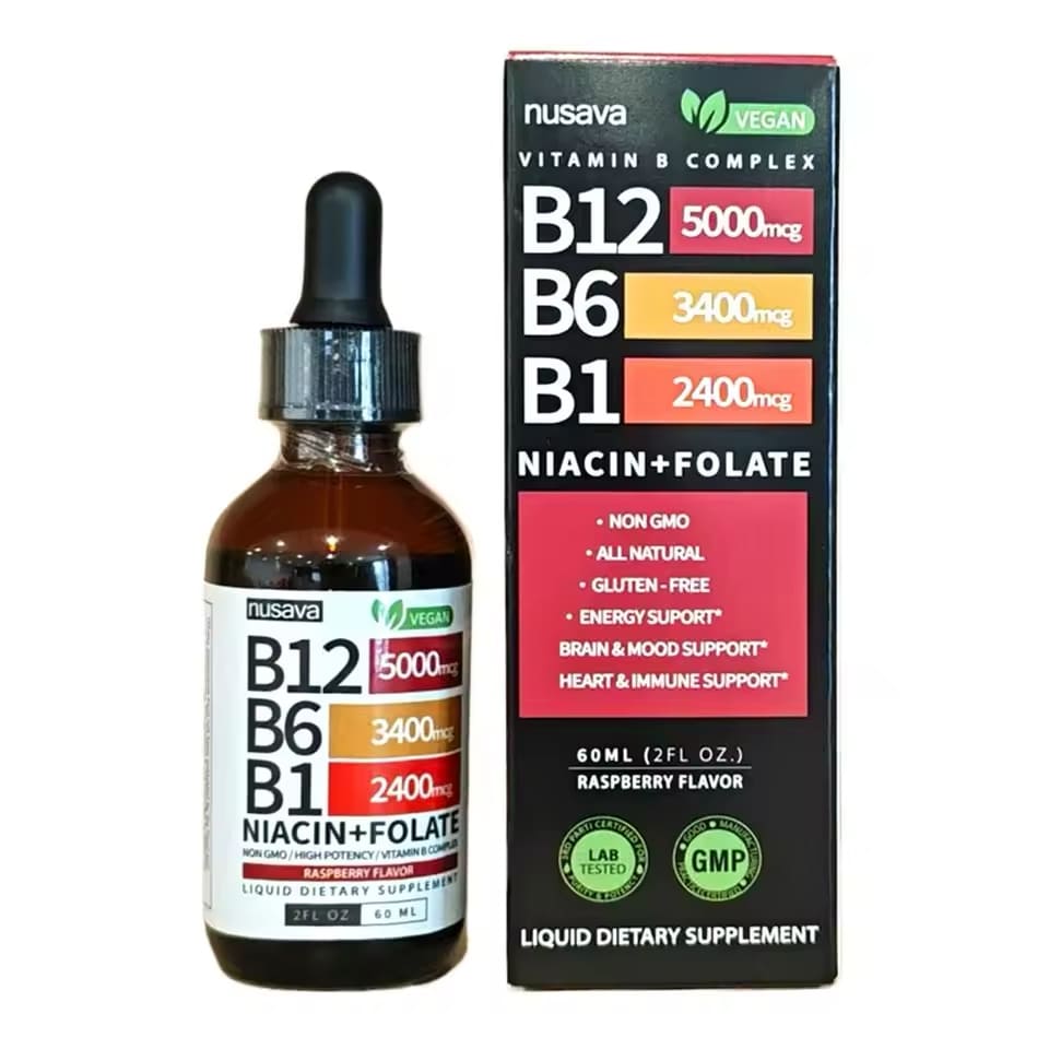 60ml Liquid Vitamin B1 B6 B12 Drops