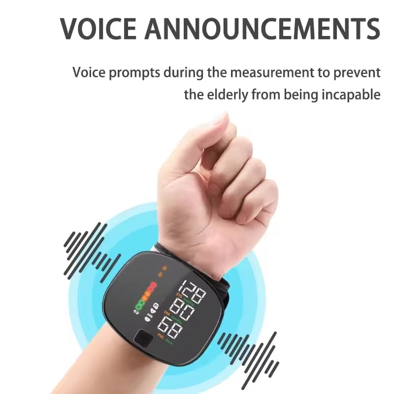 Rechargeable Wrist Sphygmomanometer