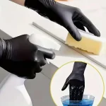 Black Disposable Nitrile Gloves (Powder-Free) 100 pcs