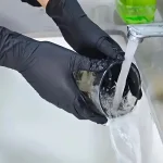 Black Disposable Nitrile Gloves (Powder-Free) 100 pcs