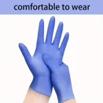 Blue Disposable Nitrile Gloves (Powder-Free) 100 PCS