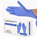 Blue Disposable Nitrile Gloves (Powder-Free) 100 PCS