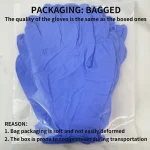 Blue Disposable Nitrile Gloves (Powder-Free) 100 PCS