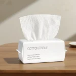Disposable Cotton Facial Wipes, Unscented