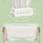 Disposable Cotton Facial Wipes, Unscented