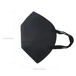 QUKE Black KN95 5-Layer Disposable Face Masks Pack of 50