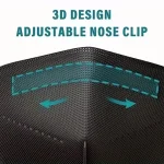 QUKE Black KN95 5-Layer Disposable Face Masks Pack of 50