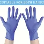 Starry Purple Disposable Nitrile Gloves (Powder-Free, Latex-Free) S/M/L 100 PCS