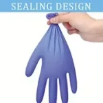 Starry Purple Disposable Nitrile Gloves (Powder-Free, Latex-Free) S/M/L 100 PCS