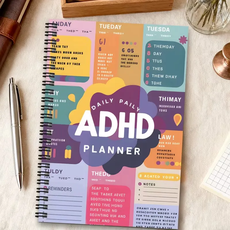 1pc ADHD Productivity Planner – Neurodivergent-Friendly Organizer