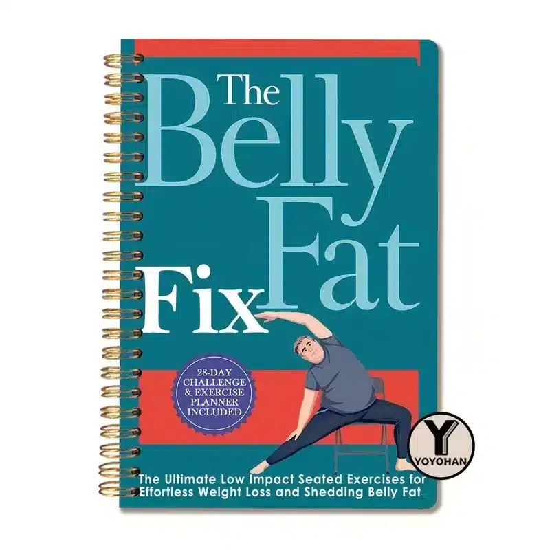 1pc The Belly Fat Fix Challenge Planner – 30-Day Transformation Guide