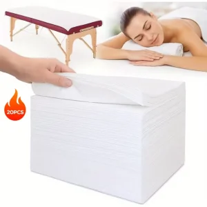 20pc Disposable Massage Table Sheets - Waterproof Breathable Soft_11zon