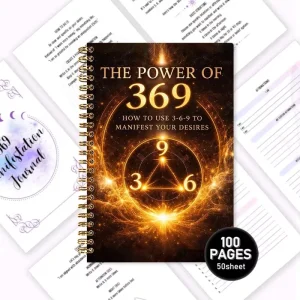 369 Manifestation Journal – Gilded Edition (A5 size)