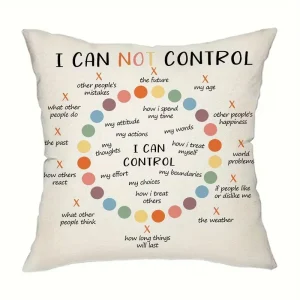 Inspirational Emotional Support Throw Pillow Cover