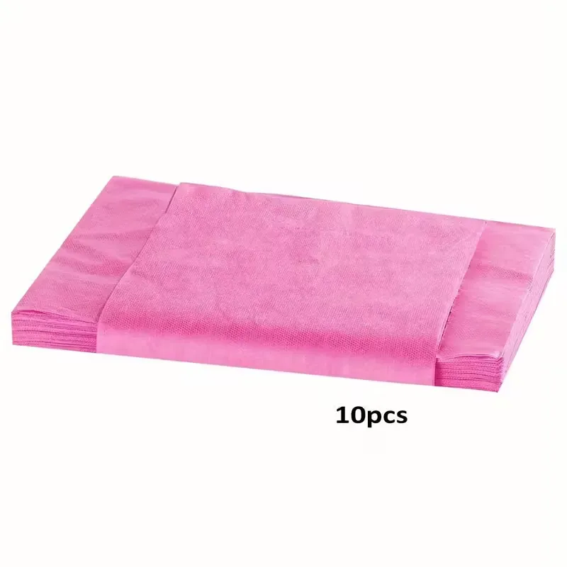 10 PCS Premium Breathable Pink Disposable Massage Bed Sheets (180cm x 80cm)