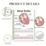 ECG Rhythm Chart & Heartbeat Monitoring Spiral Notebook