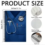 A5 lined Spiral Notebook – Blue Doctor Design