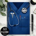 A5 lined Spiral Notebook – Blue Doctor Design