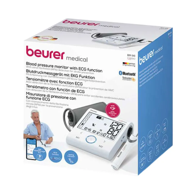 Beurer Blood Pressure Monitor With Ecg Function Bm 96