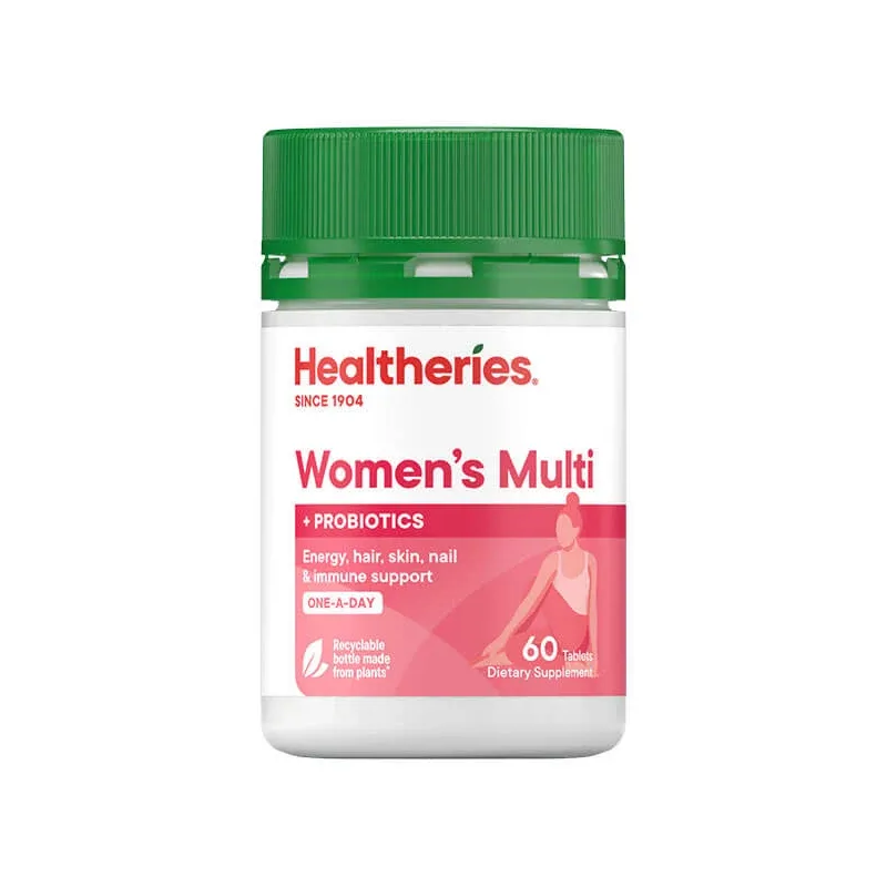 Healtheries Women’s Multi One-A-Day mit Probiotika, 60 Tabletten