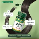 Nature’s Bounty Biotin 5000 µg – 60 schnell lösliche Tabletten