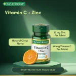 Nature’s Bounty Vitamin C + Zink – Schnell lösliche Tabletten, 60 Stück