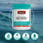 Swisse Ultiboost Geruchsneutrales, hochkonzentriertes Wildfischöl, 200 Kapseln