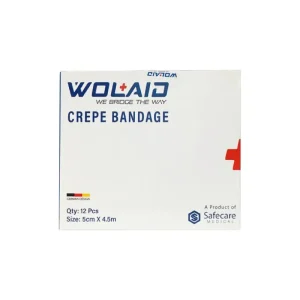 Wolaid Crepe Bandage 5cm*4.5m 12s